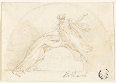 Design til begravelsesmonument af Richard Westall