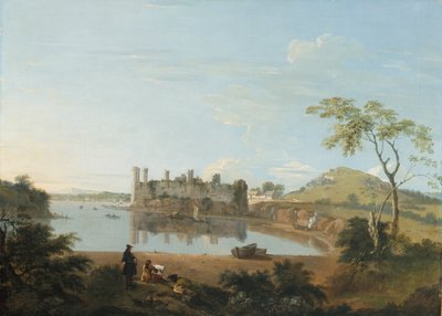 Caernarvon Castle, ca. 1744 (olie på lærred) af Richard Wilson