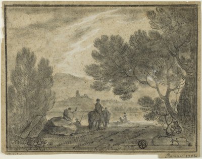 Romersk Campagna med figurer af Richard Wilson