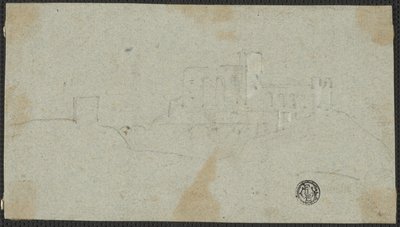 Sketch of Fortress on Hilldani af Richard Wilson