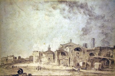Diocletians bade, Rom af Richard Wilson