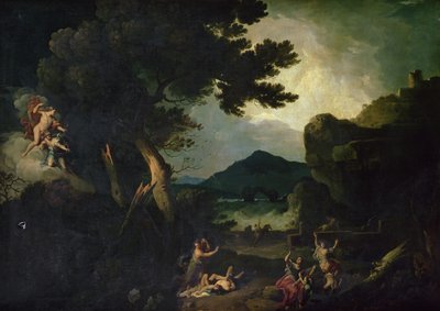 Ødelæggelsen af Niobes børn (olie på lærred) af Richard Wilson