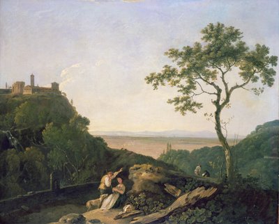 Udsigt over Tivoli (olie på lærred) af Richard Wilson