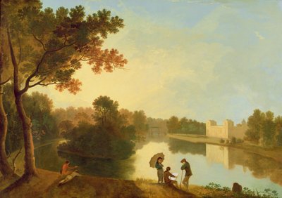 Wilton House from the South-east, ca. 1758-60 (olie på lærred) af Richard Wilson