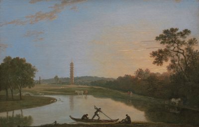 Kew Gardens: The Pagoda and Bridge [1985, Cormack, YCBA Concise Catalogue] af Richard Wilson