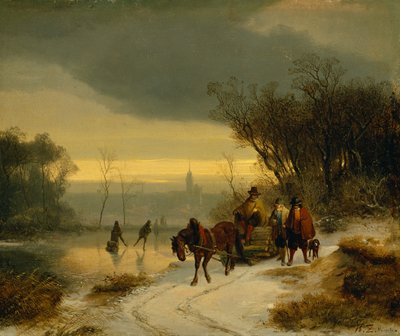 Vinterlandskab af Richard Zimmerman