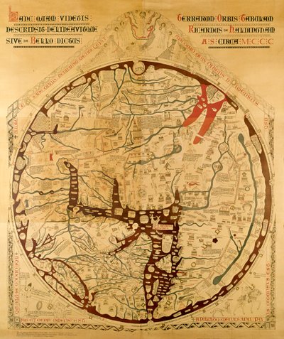 Hereford mappa mundidani af Richard of Haldingham