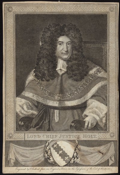 Lord Chief Justice Holt af Richard van Bleeck