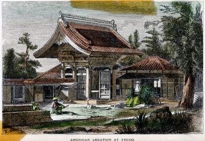 Amerikansk legation i Yeddo Edo, Japan, 1800-tallet af Richardson