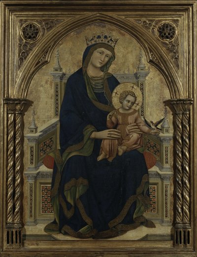 Jomfru og barn på tronen, ca. 1350 af Ridolfo di Arpo Guariento