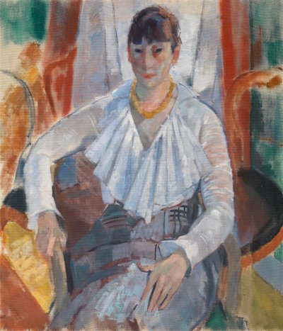 Frau in Weiß af Rik Wouters