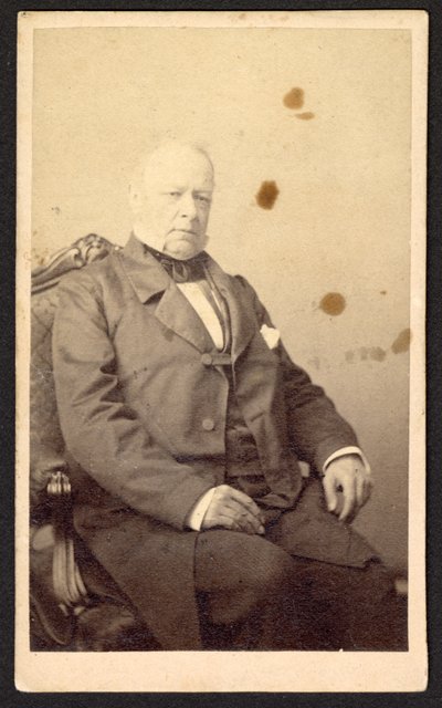 Portræt af uidentificeret mand, omkring 1860