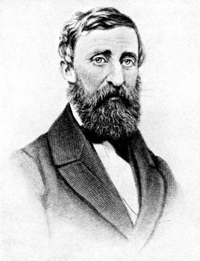 Henry David Thoreau, amerikansk naturforfatter, 1923. af Rischgitz Collection