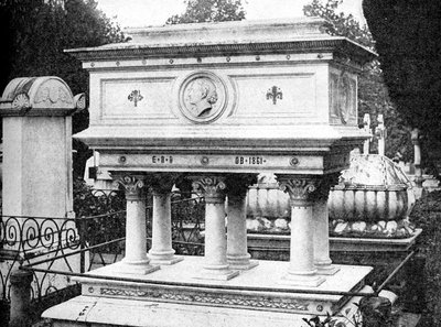 Tomb of Elizabeth Browning, Firenze, design af Lord Leighton, 1923. af Rischgitz Collection