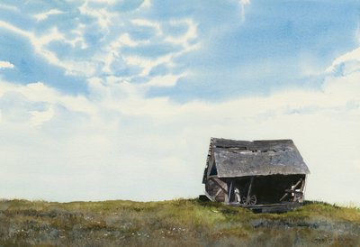 Første ægteskab, 2011 (akvarel på papir) af Rob Wood