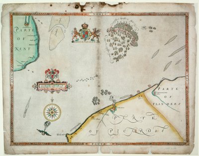 Slaget ved Gravelines, 8. august 1588 af Robert (after) Adams