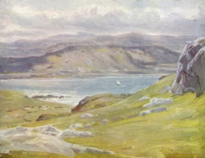 En udsigt fra den store Ormes hoved (farve litho) af Robert (after) Fowler