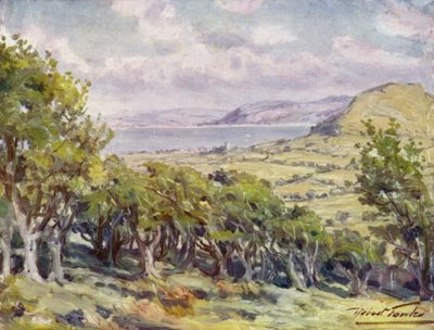 I nærheden af ​​Colwyn Bay (farve litho) af Robert (after) Fowler