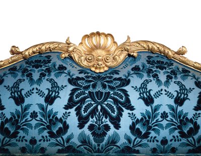 En George III sofa i forgyldt træ af Robert Adam
