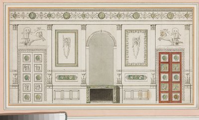 Design til vægdekorationer af Robert Adam