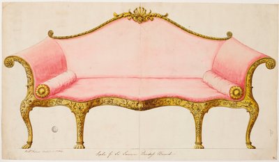 Sofa til Sir Lawrence Dundas af Robert Adam