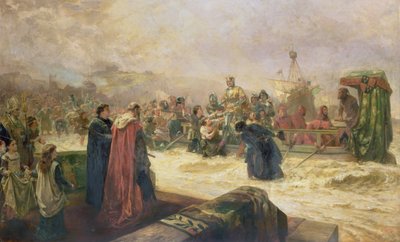 Englands velkommen til Henry V af Robert Alexander Hillingford