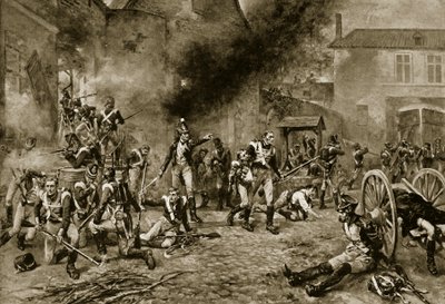 Forsvaret af Hougoumont, 18. juni 1815 af Robert Alexander Hillingford