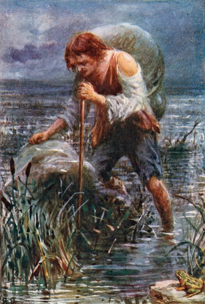 The Slough of Despond (farvelitografi) af Robert Ambrose (after) Dudley