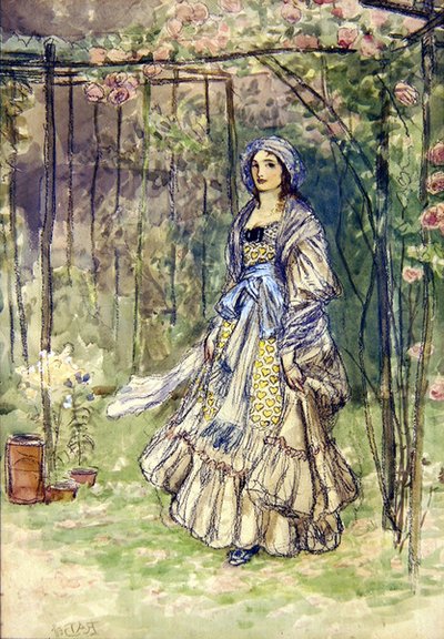 Diaphenia (akvarel på papir) af Robert Anning Bell