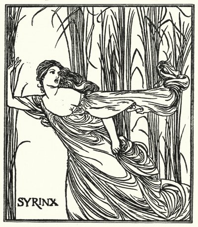 Illustration til digte af John Keats (litho) af Robert Anning Bell