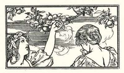 Illustration til digte af John Keats (litho) af Robert Anning Bell