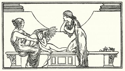 Illustration til digte af John Keats (litho) af Robert Anning Bell