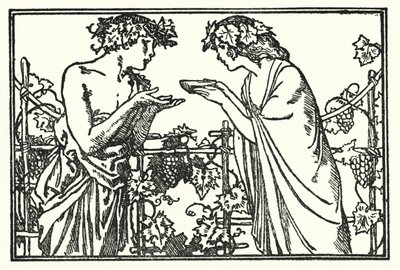 Illustration til digte af John Keats: Endymion (litho) af Robert Anning Bell