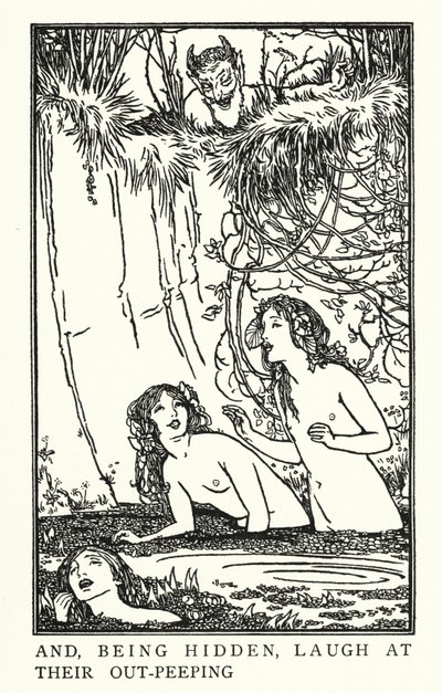 Illustration til digte af John Keats: Endymion (litho) af Robert Anning Bell