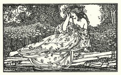 Illustration til digte af John Keats: Fragment of an Ode to Maia (litho) af Robert Anning Bell