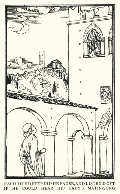 Illustration til digte af John Keats: Isabella or The Pot of Basil (litho) af Robert Anning Bell