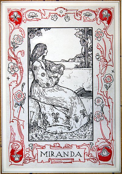 Miranda, fra Shakespeares heltinder af Anna Murphy Jameson af Robert Anning Bell