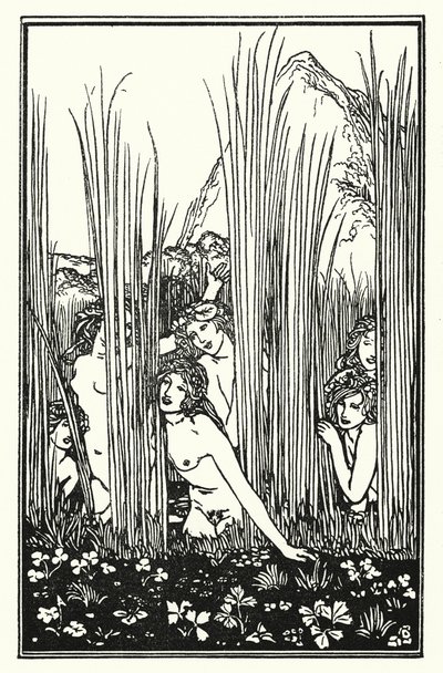 Shelley: Hymne til Pan (litografi) af Robert Anning Bell