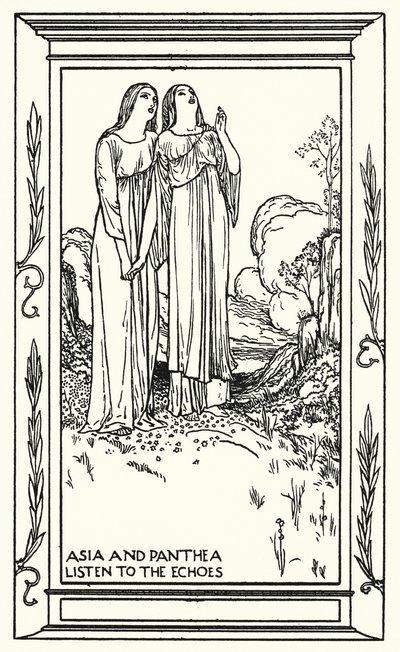 Shelley: Prometheus Unbound (litografi) af Robert Anning Bell