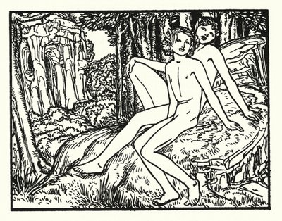 Shelley: Prometheus Unbound (litografi) af Robert Anning Bell