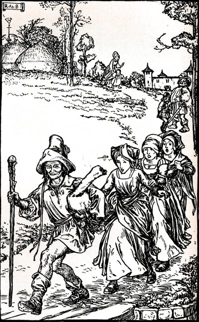 The Golden Goose from Grimms Household Tales, c1900 1901-1902 af Robert Anning Bell