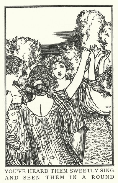 Du har hørt dem synge sødt og set dem i en runde (litho) af Robert Anning Bell