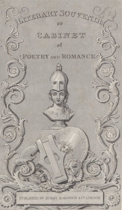 Handelskort til litterær souvenir, 1800-tallet. af Robert Baker