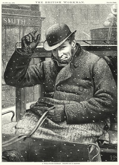 En vel-til-do Cabman (gravering) af Robert Barnes