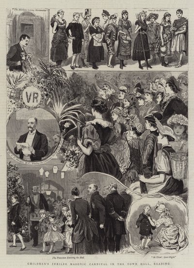 Frimurerkarneval for børns jubilæum i rådhuset, Reading af Robert Barnes
