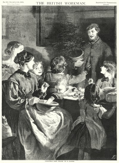 Juletræ (gravering) af Robert Barnes