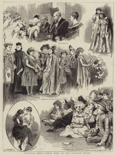 Juvenile Fancy Dress Ball i Mansion House af Robert Barnes