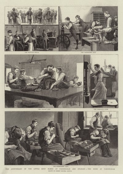 Jubilæet for de små drengehjem i Farningham og Swanley, hjemmet i Farningham af Robert Barnes