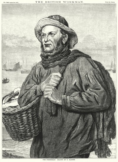 Fiskeren (gravering) af Robert Barnes