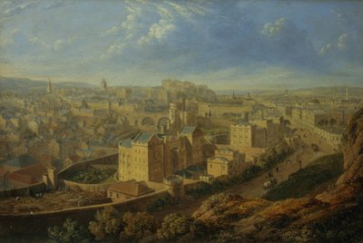 Edinburgh fra Calton Hill af Robert Batty